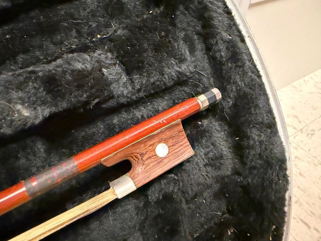 VINTAGE HELMUT GERHART HANDCRAFTED VIOLIN REPRODUCTION OF ANTONIOUS STRADIVARIUS WITH BOW - 12