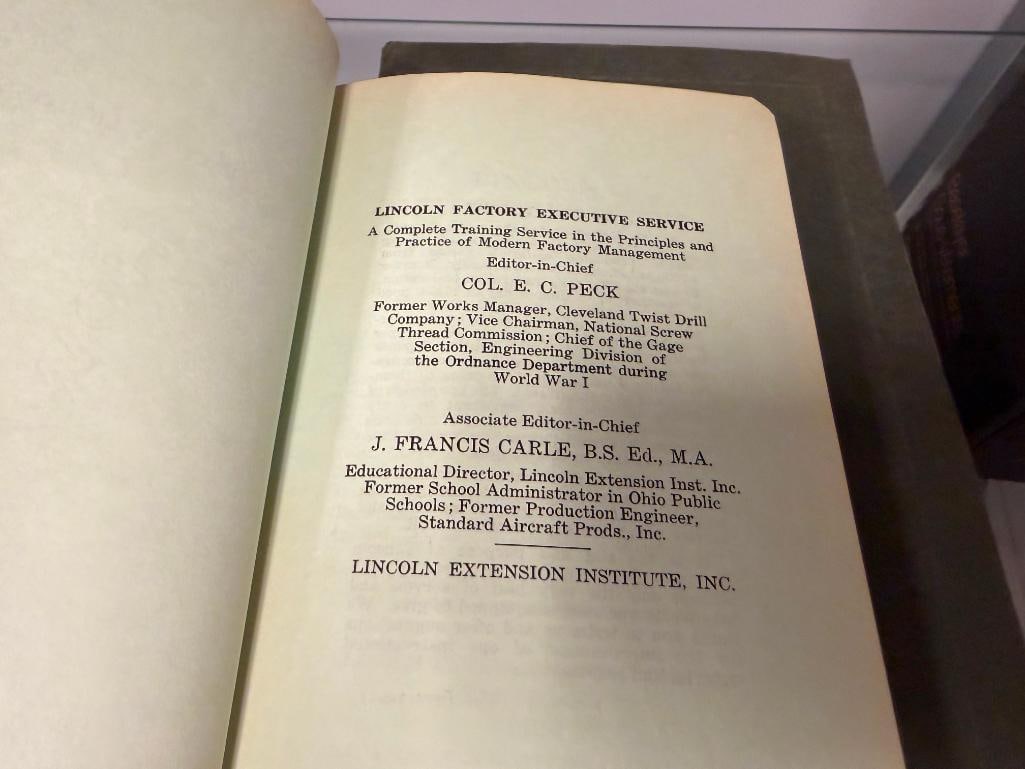 NINE ASSORTED BOOKS INCLUDING PERTAINING TO INDUSTRIAL THEMES INCLUDNG " METALLURGY OF CAST IRON " - 16