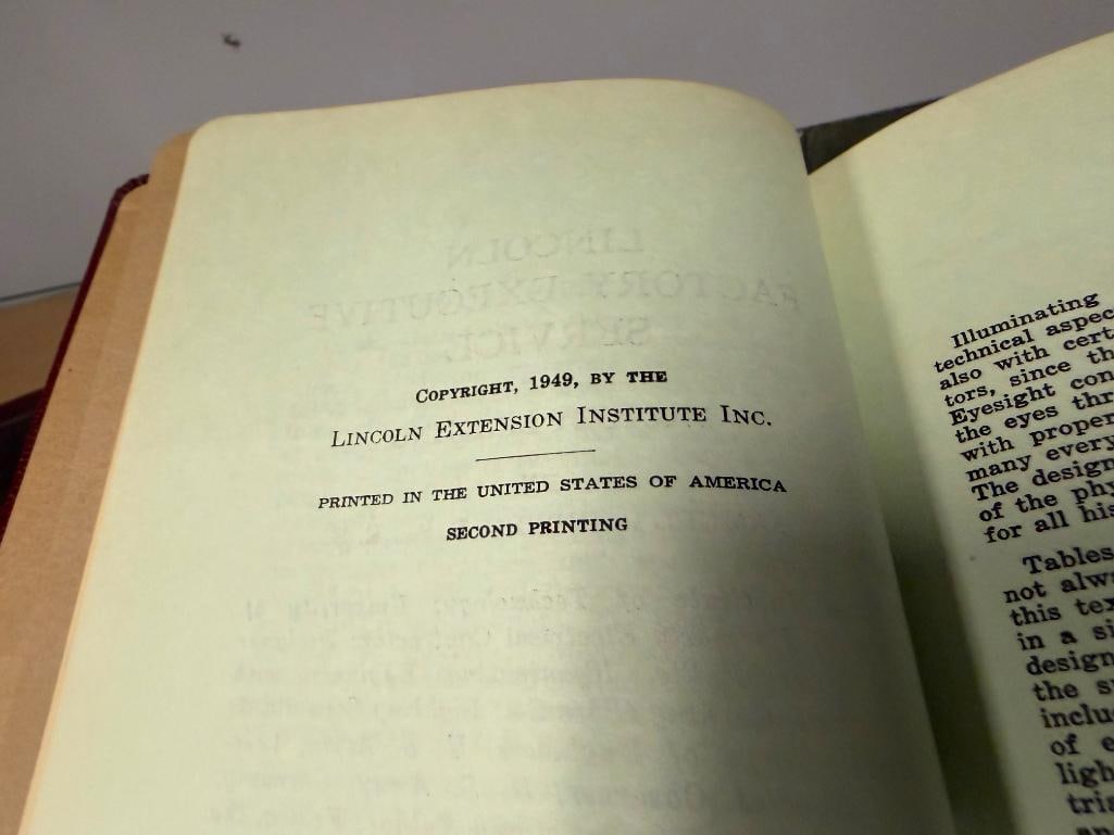 NINE ASSORTED BOOKS INCLUDING PERTAINING TO INDUSTRIAL THEMES INCLUDNG " METALLURGY OF CAST IRON " - 17