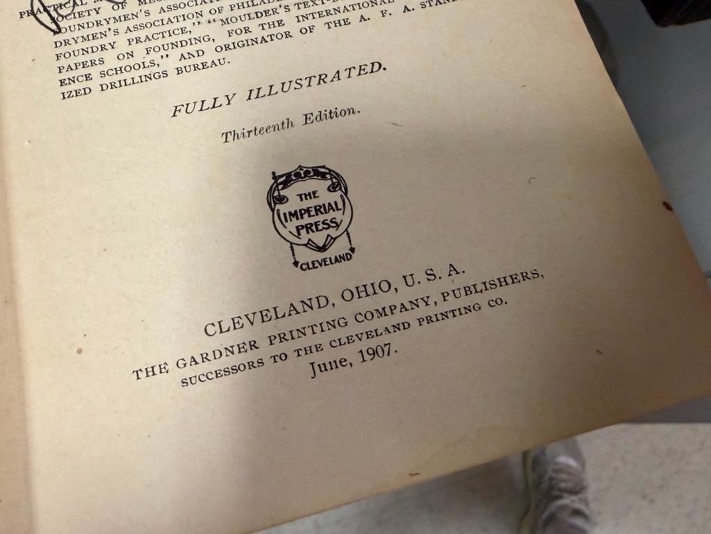 NINE ASSORTED BOOKS INCLUDING PERTAINING TO INDUSTRIAL THEMES INCLUDNG " METALLURGY OF CAST IRON " - 5