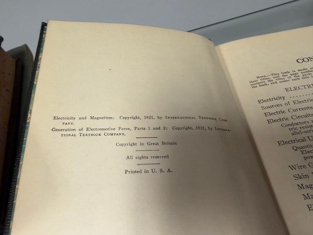 NINE ASSORTED BOOKS INCLUDING PERTAINING TO INDUSTRIAL THEMES INCLUDNG " METALLURGY OF CAST IRON " - 9