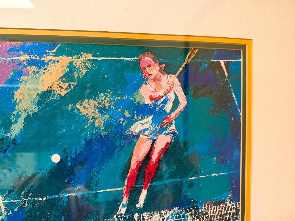 LEROY NEIMAN " MIXING DOUBLES " TEXTURED LITHOGRAPH - 5