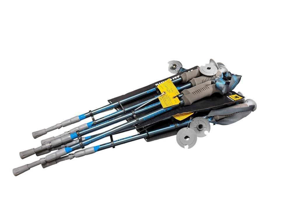 THREE SETS OF NEW WITH TAGS MOUNTAINSMITH RHYOLITE 6061 TELESCOPIC TREK POLES: CROSS COUNTRY SKI POLES 27" TO 55"