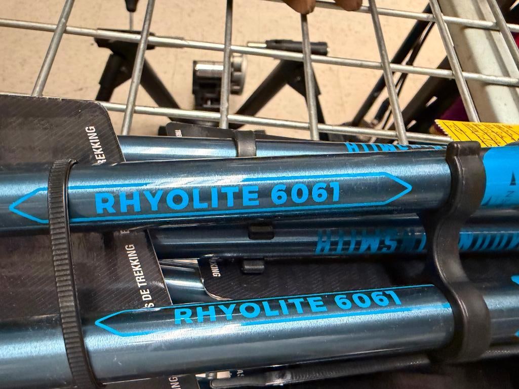 THREE SETS OF NEW WITH TAGS MOUNTAINSMITH RHYOLITE 6061 TELESCOPIC TREK POLES - 6
