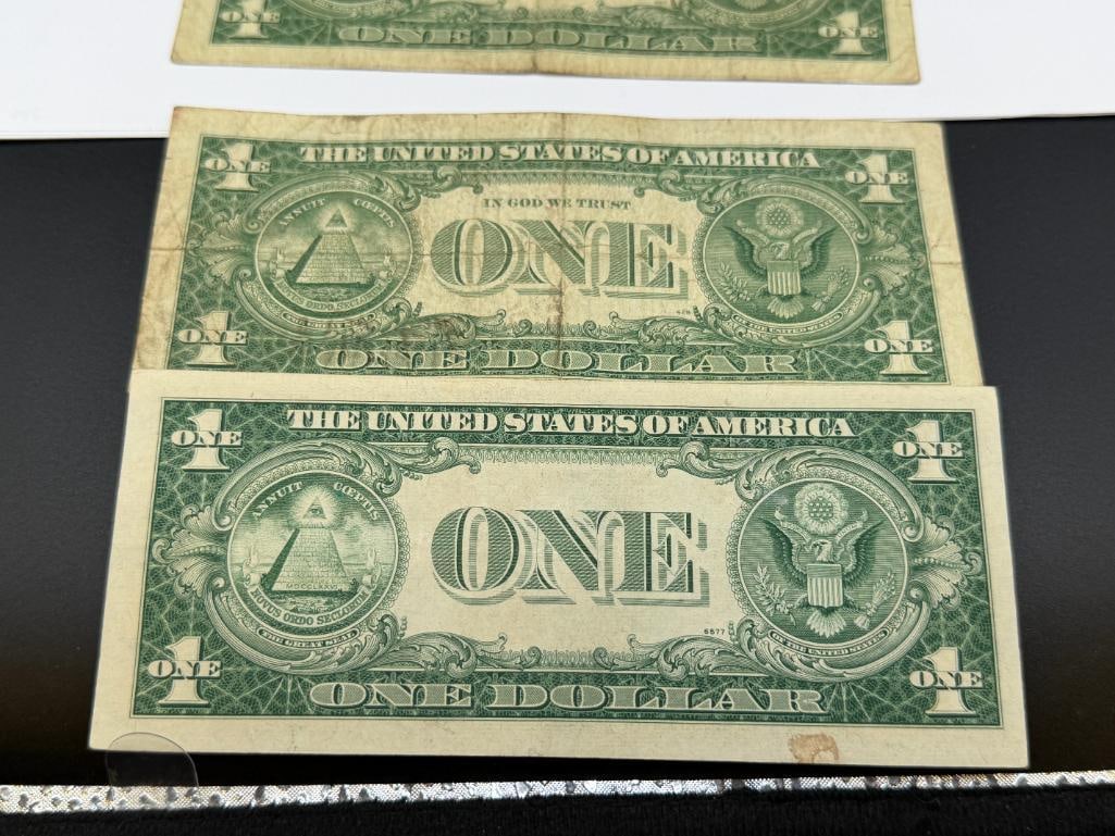 $10 FACE VALU EIN COLLECTIBLES U.S. CURRENCY INCLUDING TWO $1 SILVER CERTIFICATE STAR NOTES - 13
