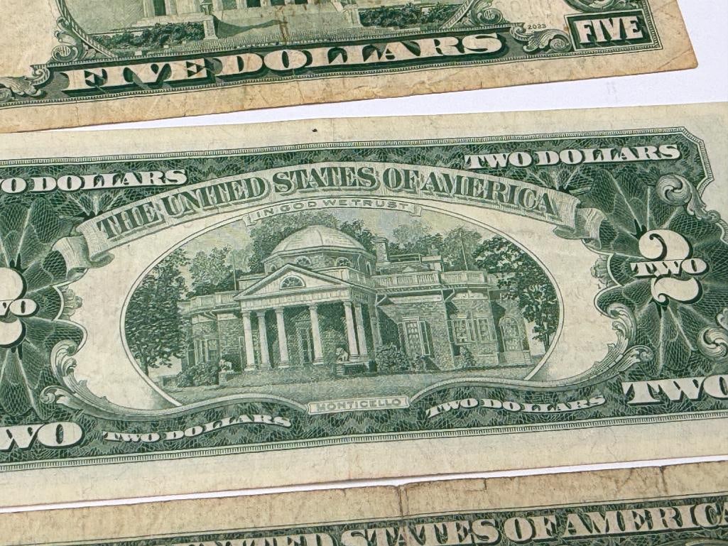 $10 FACE VALU EIN COLLECTIBLES U.S. CURRENCY INCLUDING TWO $1 SILVER CERTIFICATE STAR NOTES - 15