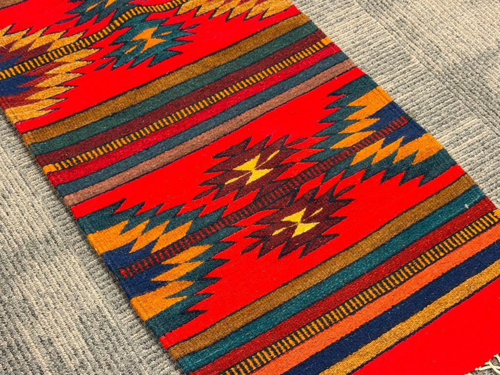 ZAPOTEC OAZACA, MEXICO WOVEN WOOL RUG - 2