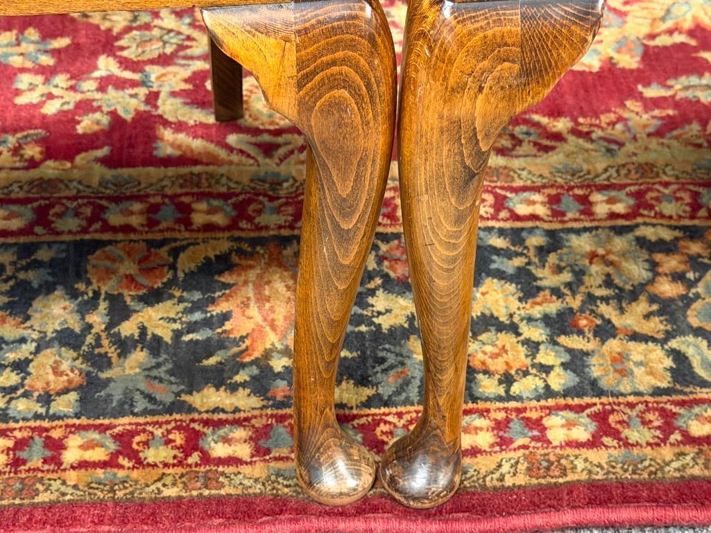 ANTIQUE DUTCH BAROQUE STYLE SIDE CHAIRS WITH CREST RAIL AND BURL BACK PANEL - 7