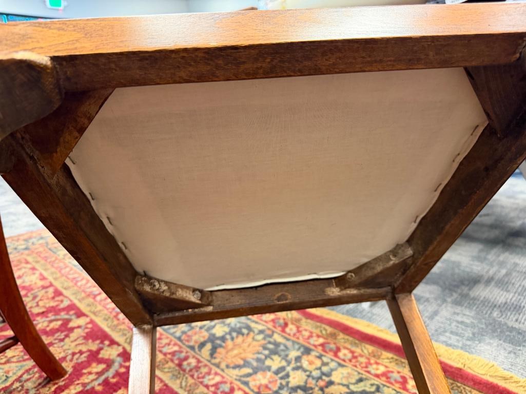 ANTIQUE DUTCH BAROQUE STYLE SIDE CHAIRS WITH CREST RAIL AND BURL BACK PANEL - 9