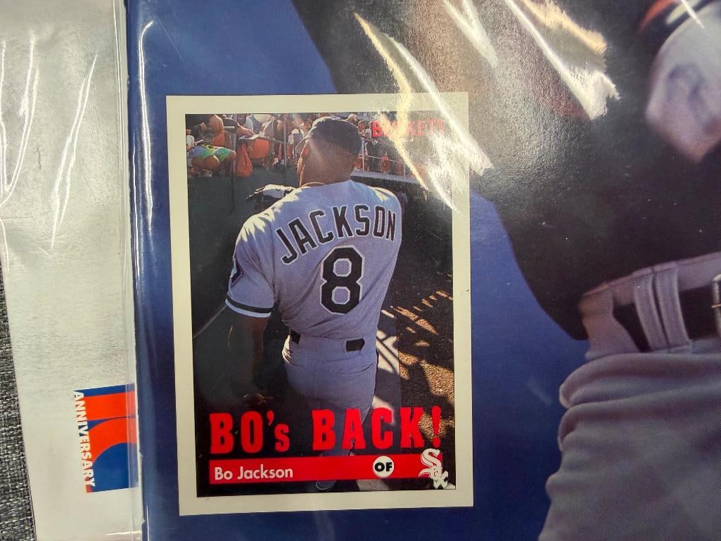 1990'S BECKET MONTHLY SPORT MAGAZINES AND SIX PLAYER CARDS - 14