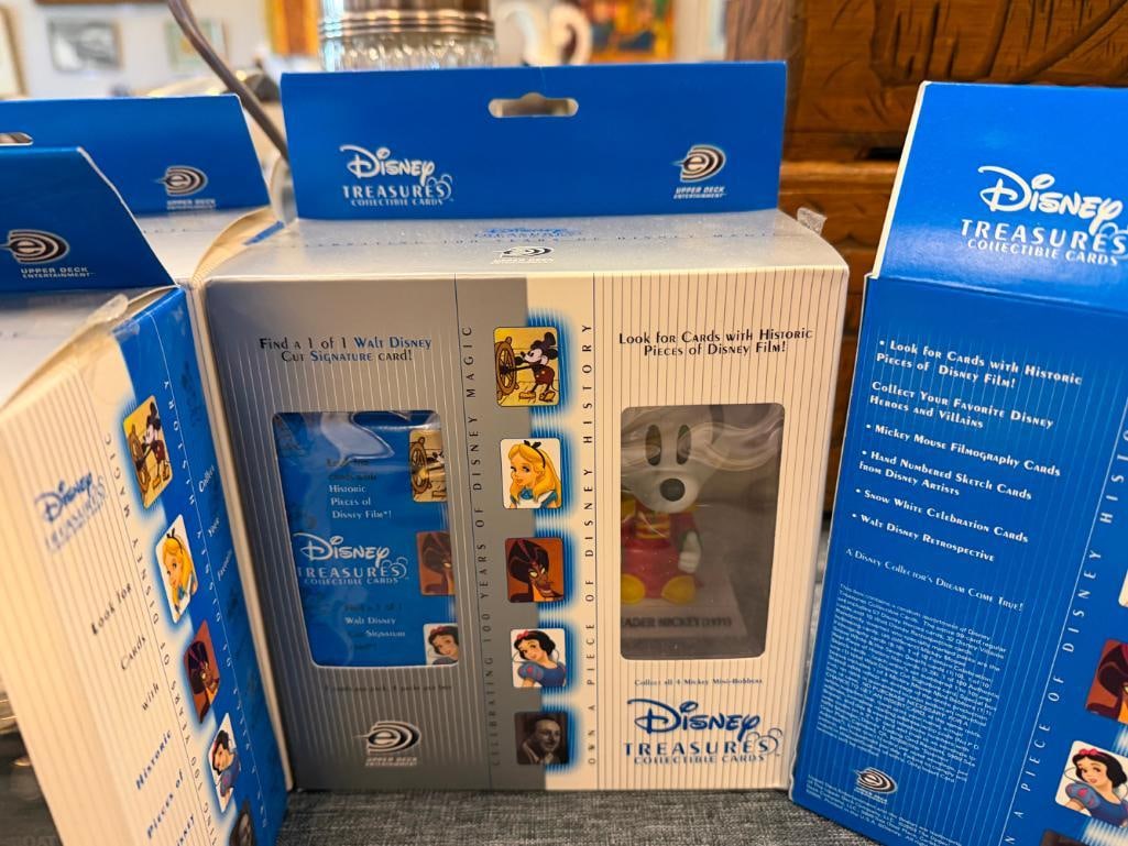 UPPERDECK DISNEY TREASURES COLLECTIBLE CARDS AND MINI BOBBERS - 12