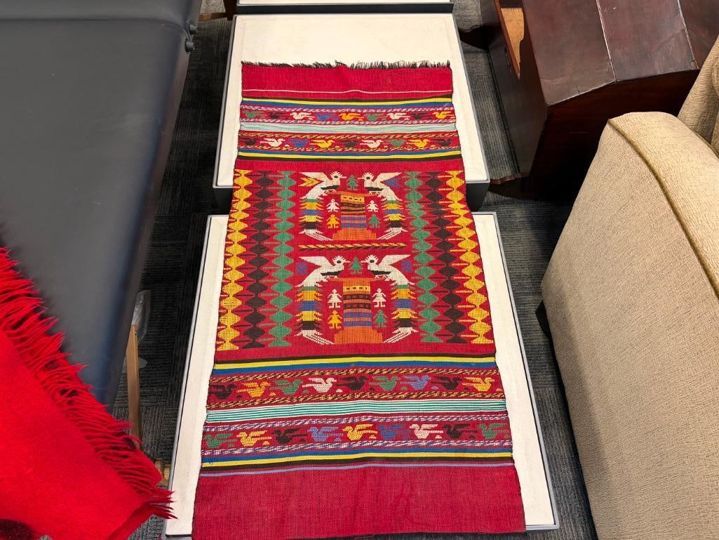 TWO INDIGENOUS HANDWOVEN MAYAN TEXTILE FROM GUATEMALA - 3