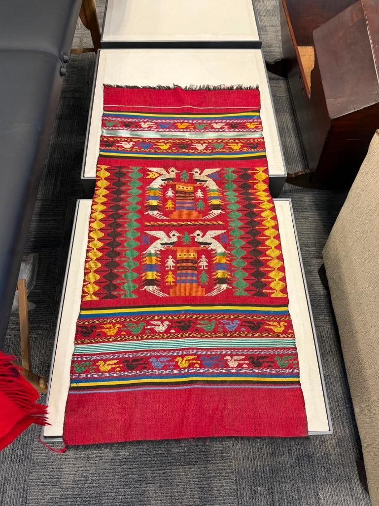 TWO INDIGENOUS HANDWOVEN MAYAN TEXTILE FROM GUATEMALA - 4