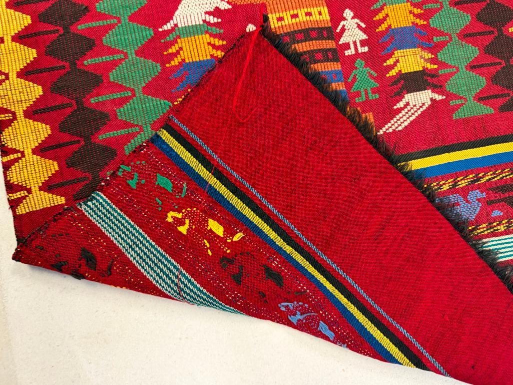 TWO INDIGENOUS HANDWOVEN MAYAN TEXTILE FROM GUATEMALA - 6