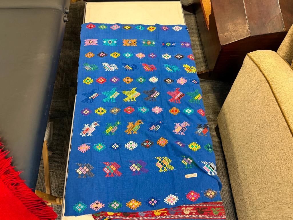 TWO INDIGENOUS HANDWOVEN MAYAN TEXTILE FROM GUATEMALA - 8