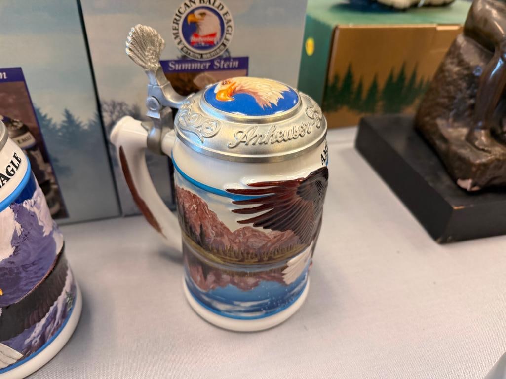 ANHEUSER-BUSCH THE AMERICAN BALD EAGLE STEIN SERIES SPRING SUMMER FALL WINTER - 3