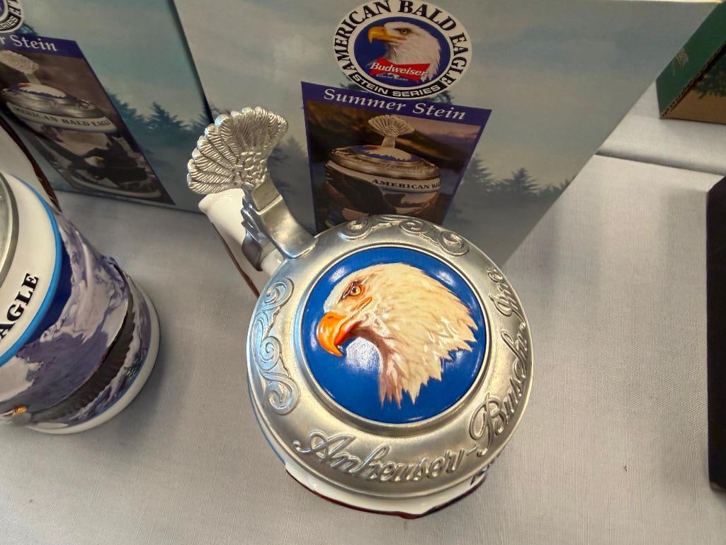 ANHEUSER-BUSCH THE AMERICAN BALD EAGLE STEIN SERIES SPRING SUMMER FALL WINTER - 4