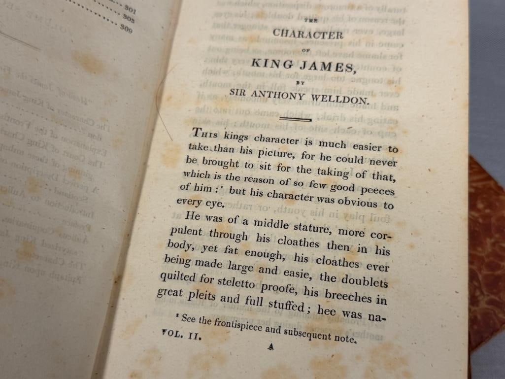 1811 SECRET HISTORY OF THE COURT OF JAMES THE FIRST BY SIR WALTER SCOTT 2 VOL. SET - 11