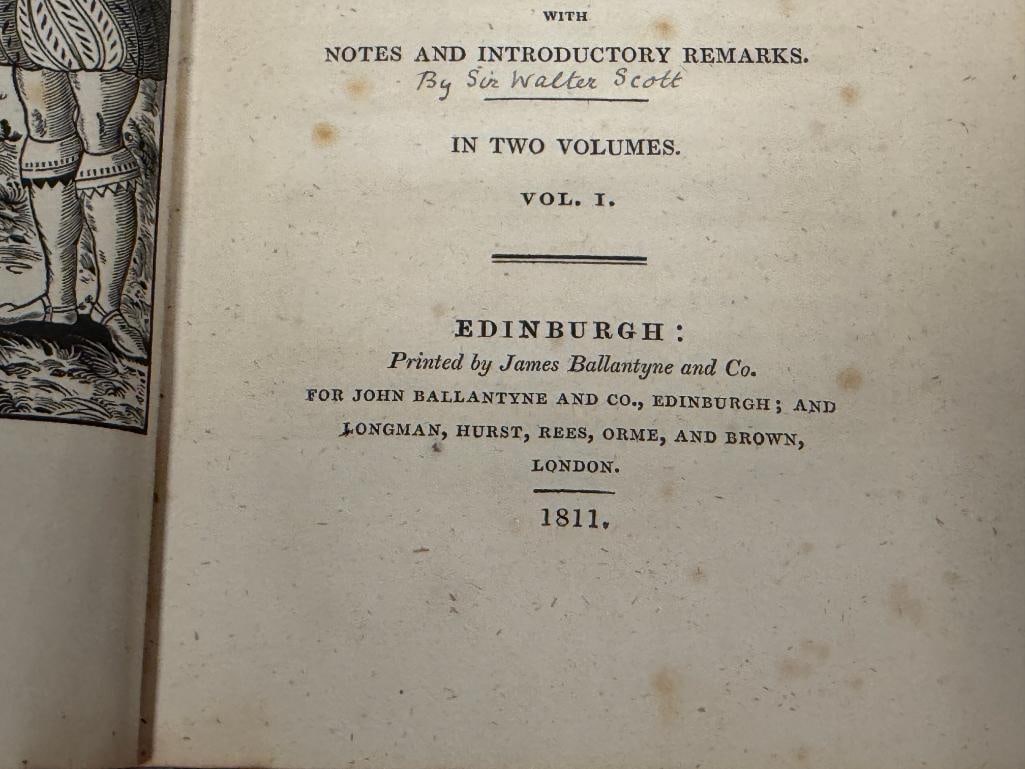 1811 SECRET HISTORY OF THE COURT OF JAMES THE FIRST BY SIR WALTER SCOTT 2 VOL. SET - 5