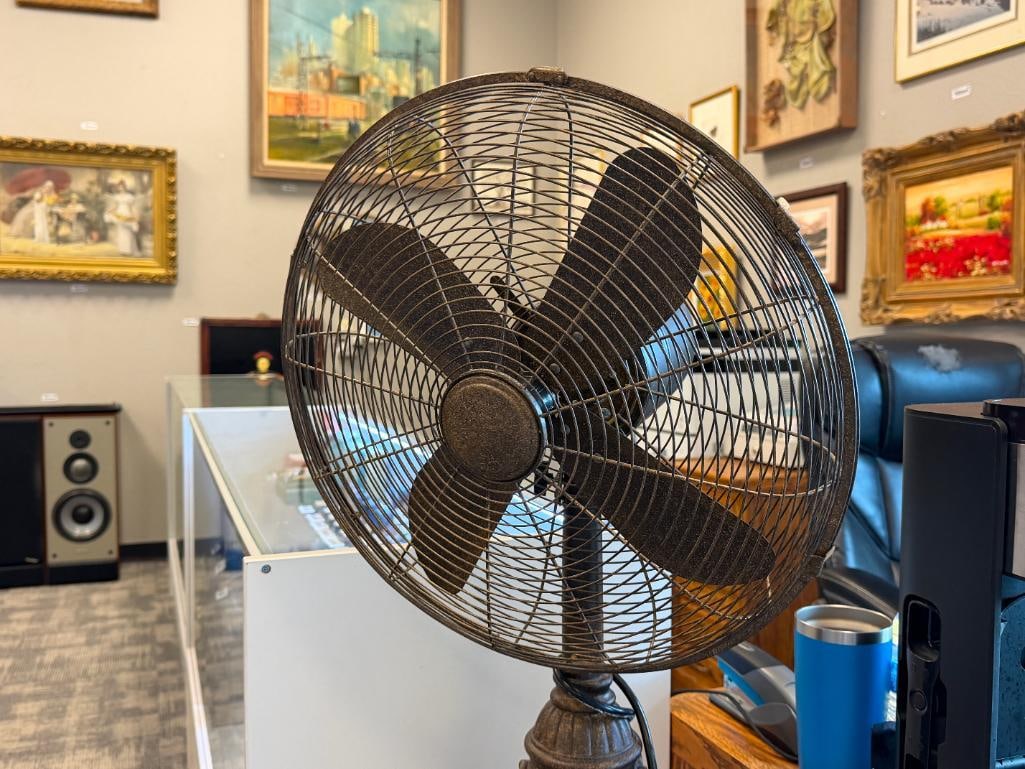 ELEGANT SCROLL DESIGN OSCILLATING FLOOR FAN - 2