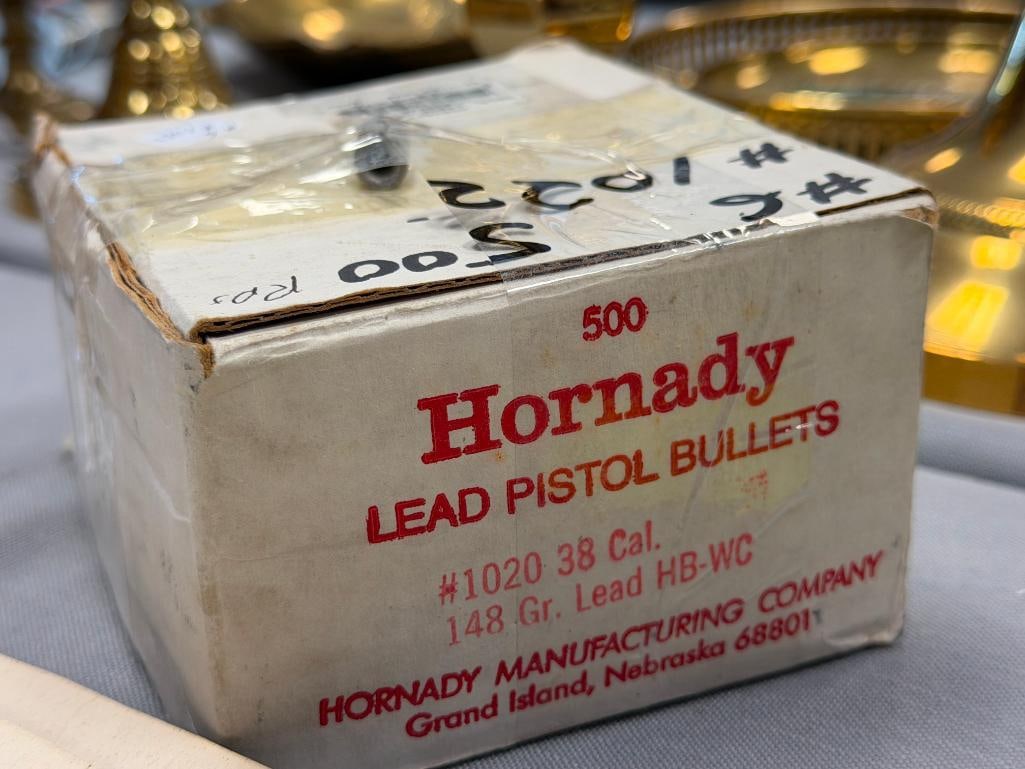 .38 CAL. HORNADY 148 GRAIN BULLETS 500 ROUNDS - 5