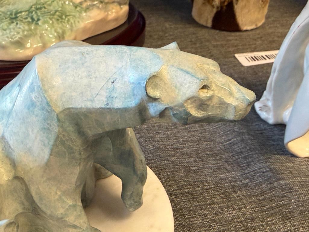 JANET ROSETTA 1997 LIMITED EDITION BRONZE SCULPTURE ICE BEARS NO. 14/24 - 4