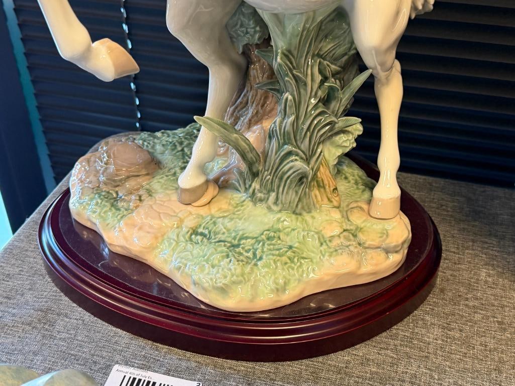 LARGE LLADRO PORCELAIN STATUE FREE AS THE WIND NO. 01860 LIMITED EDITION JOSE LUIS ALVAREZ SCULPTOR - 6