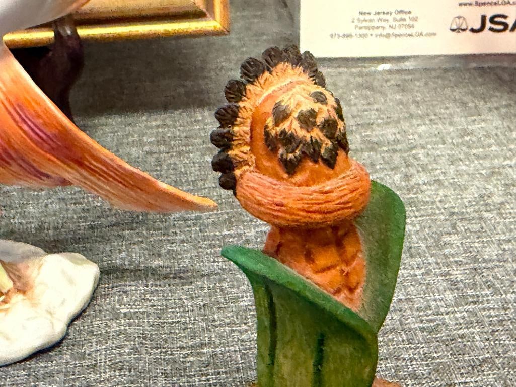 DAWA SUNFACE MINIATURE HAND CRAFTED HOPI COTTONWOOD KACHINA DOLL SIGNED "A.C." - 3