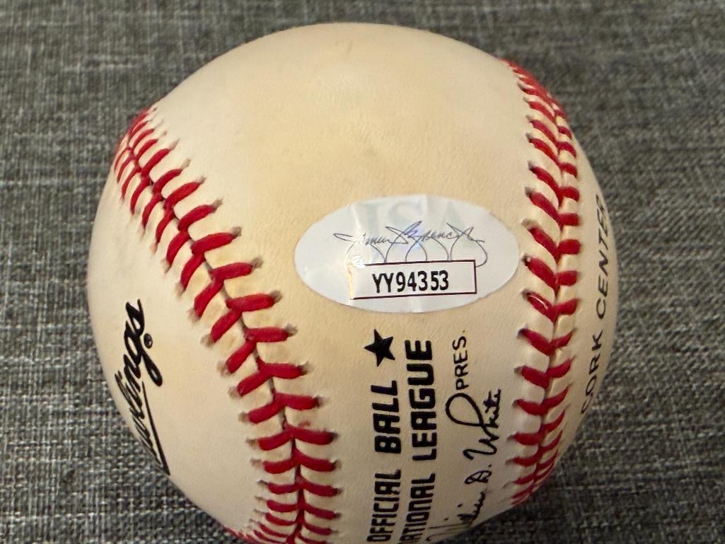 HALL OF FAMER SANDY KOUFAX AUTOGRAPHED BASEBALL AUTHENTICATED BY JSA WITH CERTIFICATE - 6