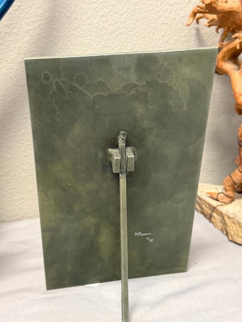 DAVID K. PEARSON AMERICAN ARTIST CONTEMPORARY ABSTRACT SCULPTURE / PLAQUE - 5