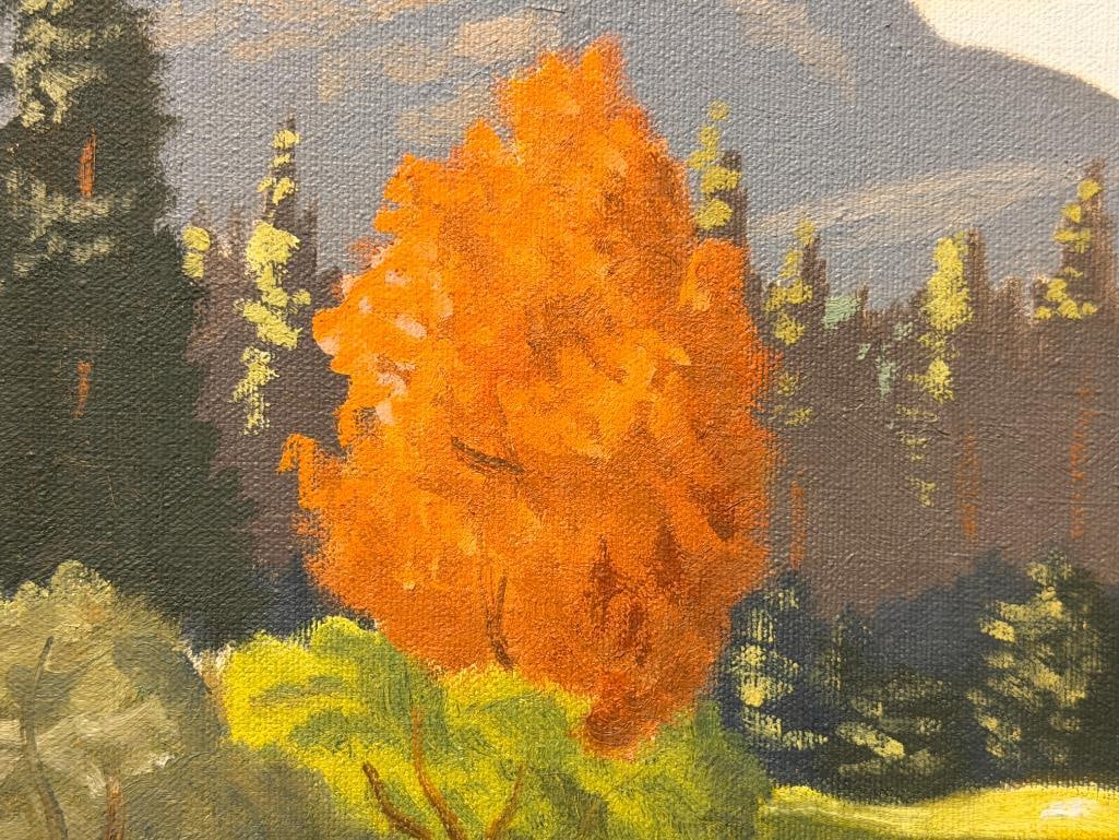 GEORGE CARTER PROLIFIC RENO, NV ARTIST ORIGINAL PAINTING ON CANVAS NEVADA LANDSCAPE - 4