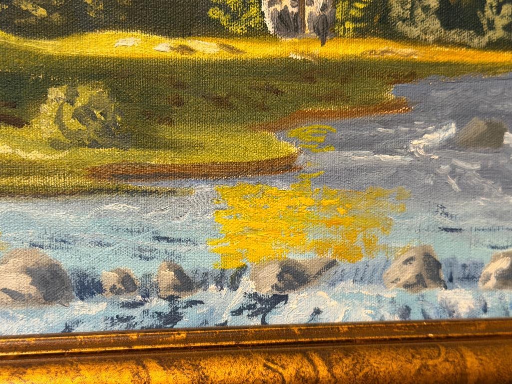 GEORGE CARTER PROLIFIC RENO, NV ARTIST ORIGINAL PAINTING ON CANVAS NEVADA LANDSCAPE - 6