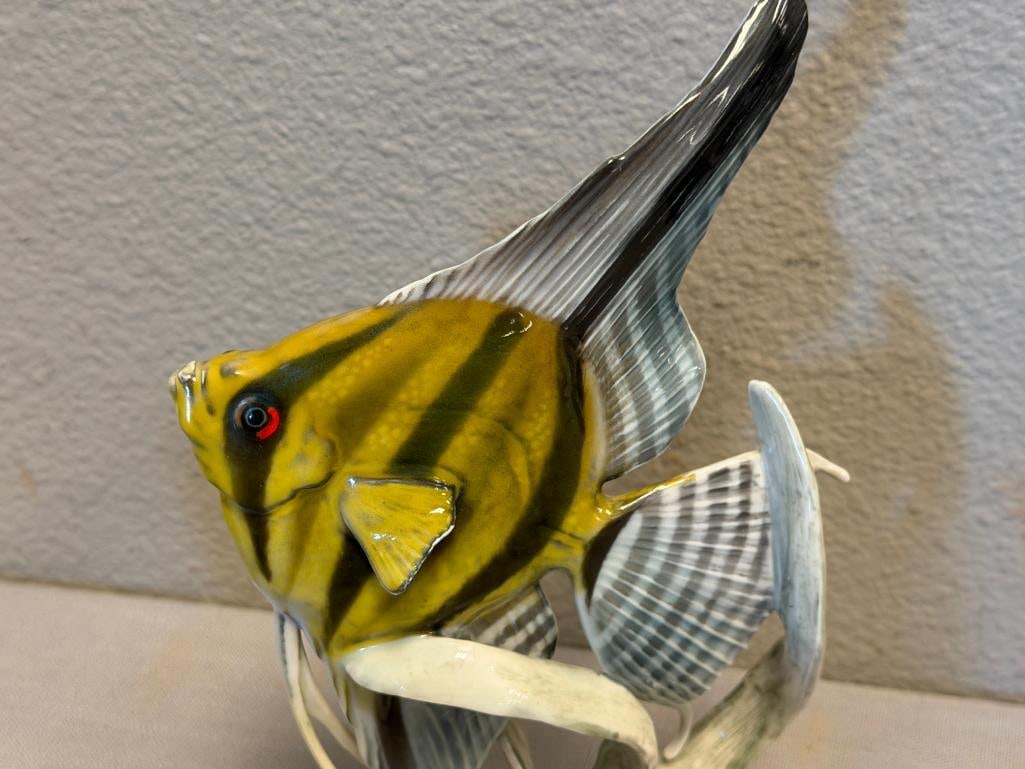 20TH CENTURY ROSENTHAL NETTER SCALARE ANGEL FISH PORCELAIN FIGURINE DESIGNED BY FRITZ HEIDENREICH - 6