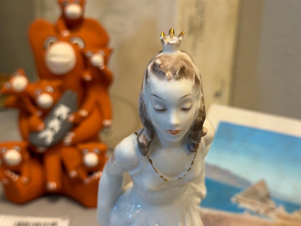 1940'S ROSENTHAL PORCELAIN FIGURINE FROG PRINCE NO. 779 DESIGNED BY LORE FRIEDRICH GRONAU - 2