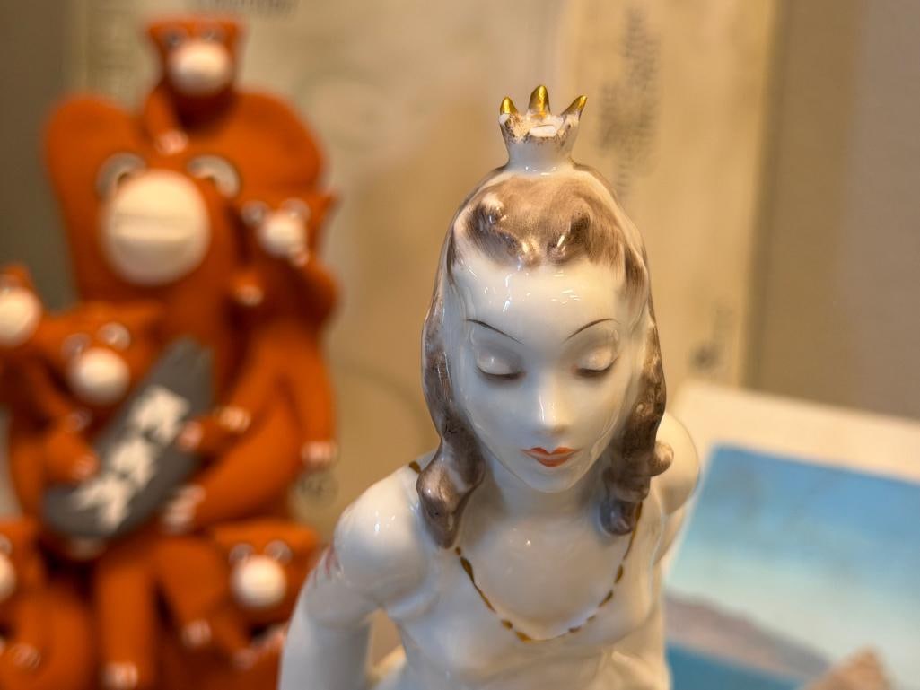 1940'S ROSENTHAL PORCELAIN FIGURINE FROG PRINCE NO. 779 DESIGNED BY LORE FRIEDRICH GRONAU - 3