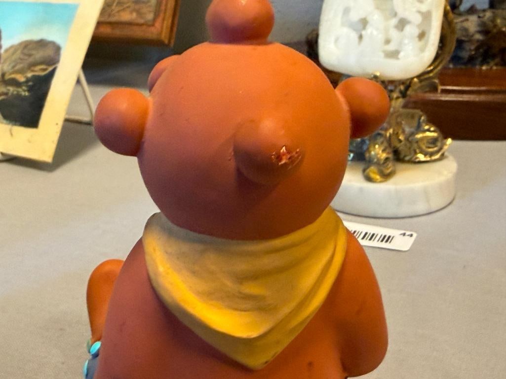 1987 TEISSEDRE NAVAJO NATIVE AMERICAN POTTERY CLAY MUDMAN STORYTELLER FIGURINE - 7