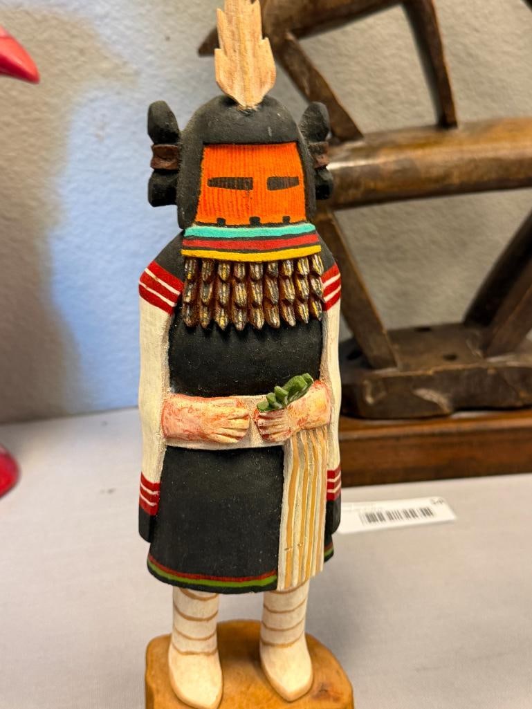 LARRY LACAPA HOPI NATIVE AMERICAN HAND CRAFTED COTTONWOOD KACHINA DOLL WALPI, ARIZONA - 2