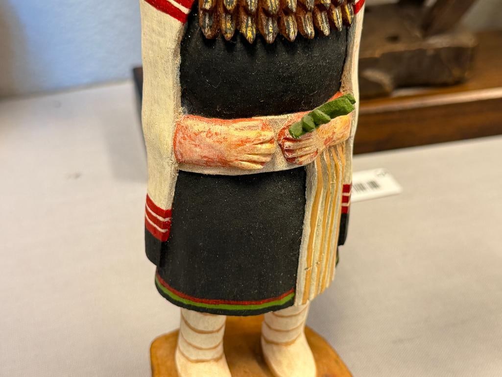 LARRY LACAPA HOPI NATIVE AMERICAN HAND CRAFTED COTTONWOOD KACHINA DOLL WALPI, ARIZONA - 4