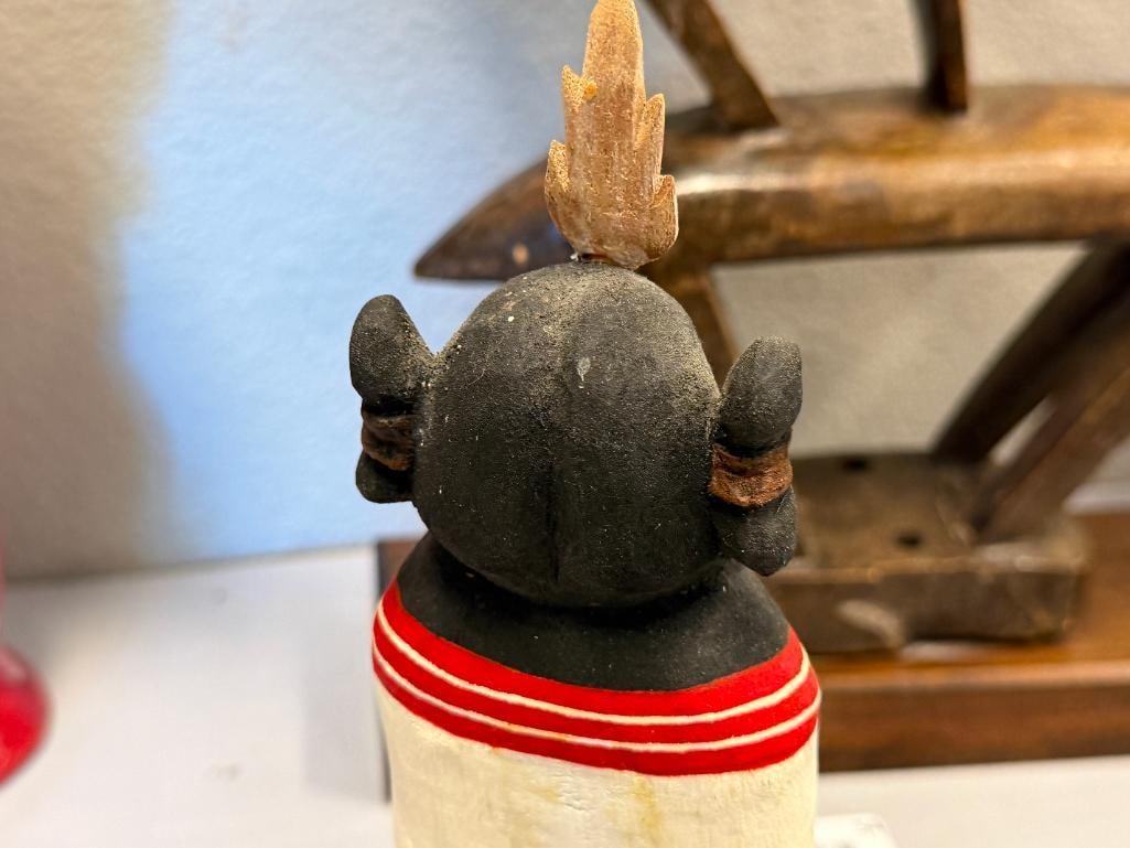 LARRY LACAPA HOPI NATIVE AMERICAN HAND CRAFTED COTTONWOOD KACHINA DOLL WALPI, ARIZONA - 6