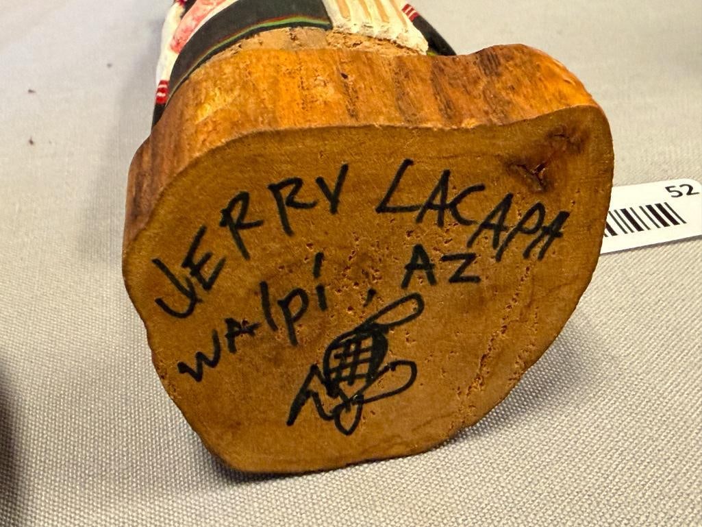 LARRY LACAPA HOPI NATIVE AMERICAN HAND CRAFTED COTTONWOOD KACHINA DOLL WALPI, ARIZONA - 7