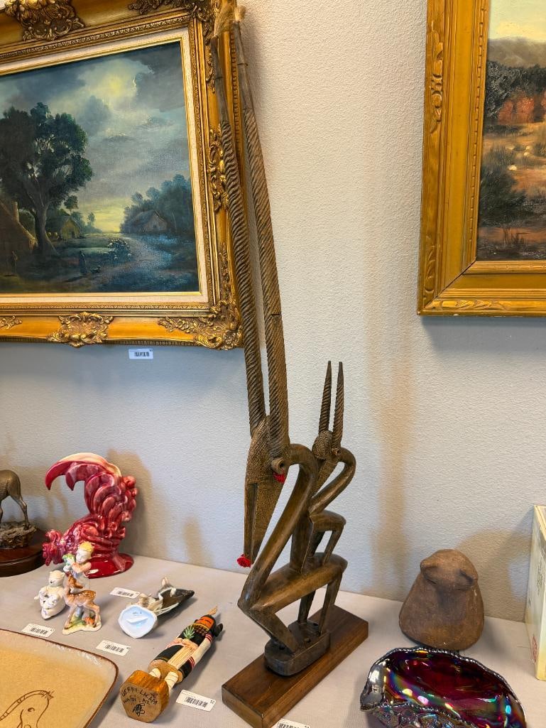 BAMANA CHI WARA HAND CARVED MYTHICAL FARMING FIGURE MADE IN MALI - 10