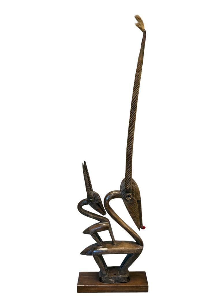 BAMANA CHI WARA HAND CARVED MYTHICAL FARMING FIGURE MADE IN MALI (1 of 13)