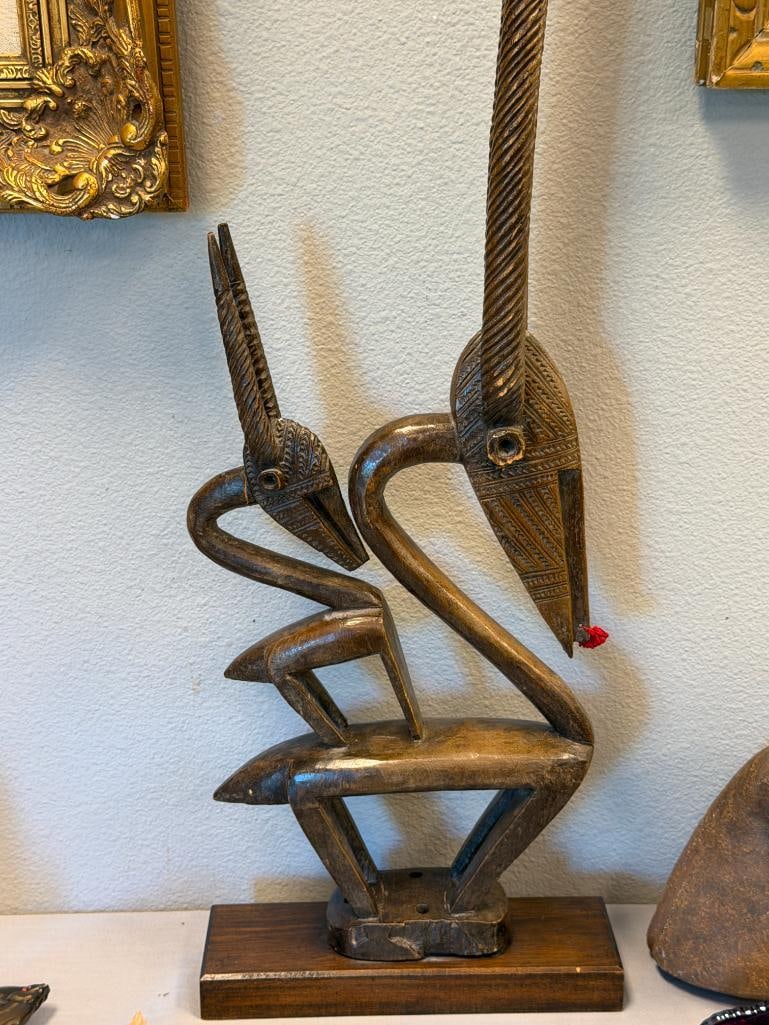BAMANA CHI WARA HAND CARVED MYTHICAL FARMING FIGURE MADE IN MALI - 2