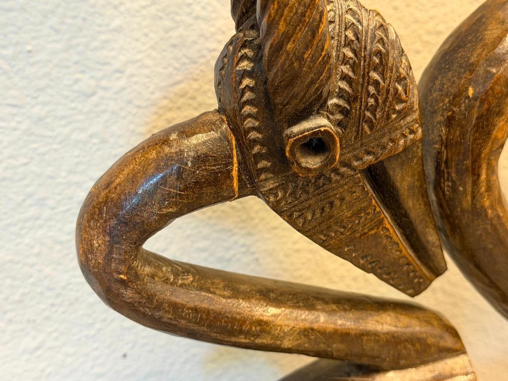 BAMANA CHI WARA HAND CARVED MYTHICAL FARMING FIGURE MADE IN MALI - 7