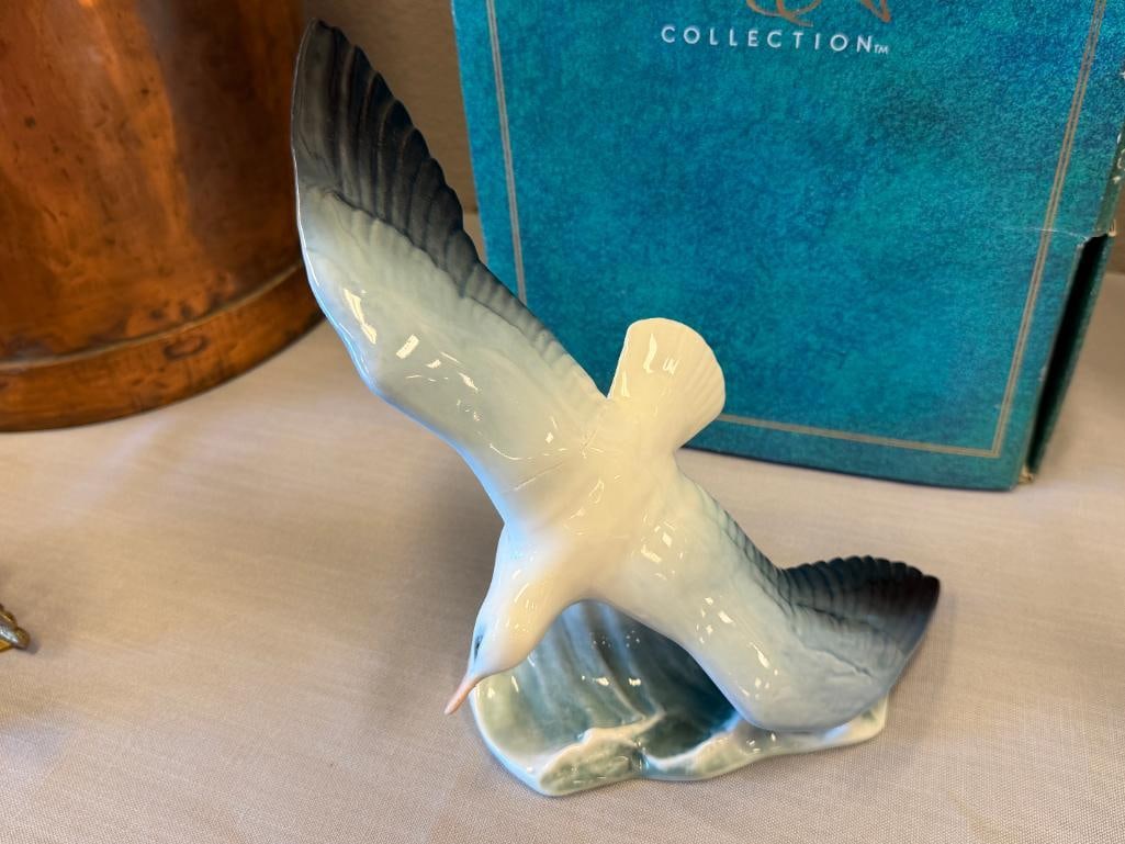 VINTAGE ROSENTHAL HAND PAINTED PORCELAIN SEAGULL FIGURINE DESIGNED BY FRITZ HEIDENREICH CIRCA 195... - 2