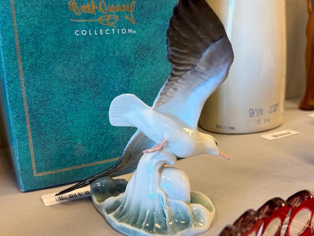 VINTAGE ROSENTHAL HAND PAINTED PORCELAIN SEAGULL FIGURINE DESIGNED BY FRITZ HEIDENREICH CIRCA 195... - 6