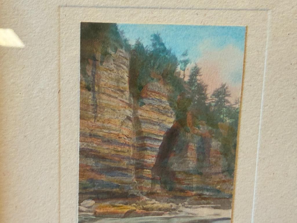 CHARLES H. SAWYER AMERICAN PHOTOGRAPHER HAND COLORED ANTIQUE PHOTOGRAPH ELEPHANT HEAD IN ARIZONA - 3