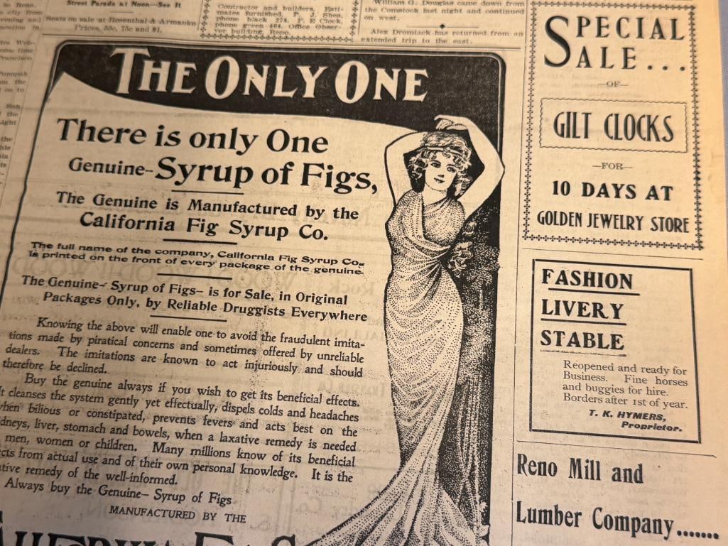 RENO GAZZETTE JOURNAL RENO, NV BOUND NEWS PAPERS FEB 1904 - JUNE 1904 - 14
