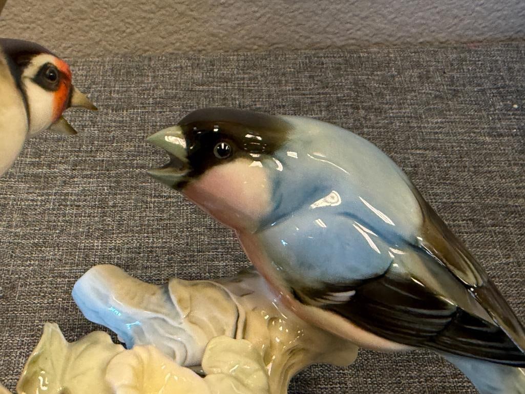 VINTAGE HUTSCHENREUTHER GERMAN PORCELAIN BIRD FIGURE DESINGED BY KARL TUTTER - 7