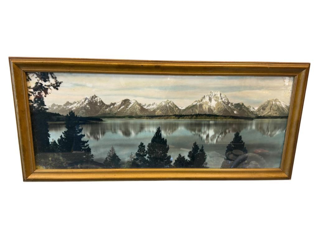 HARRISON R. CRANDALL AMERICAN PHOTOGRAPHER VINTAGE HAND COLORED PHOTOGRAPH GRAND TETONS NATL. PARK (1 of 11)